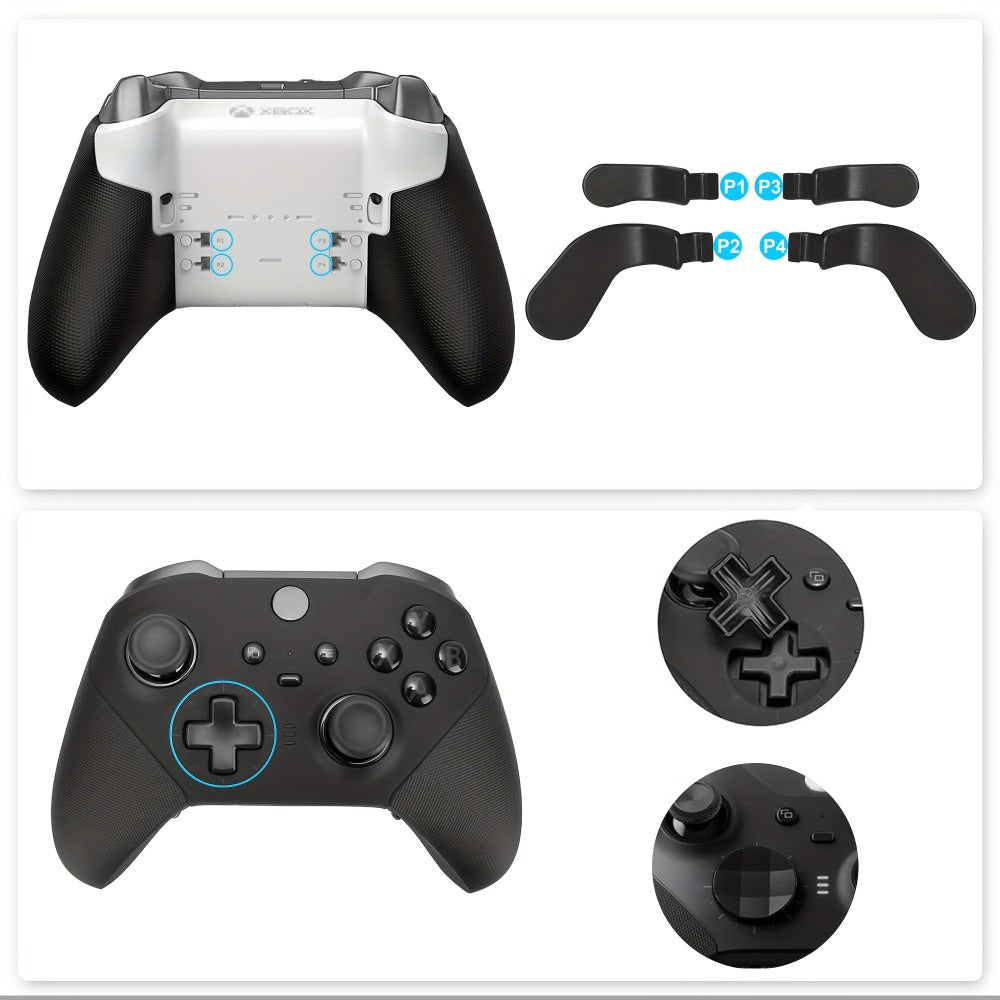 Thirteen-Piece Controller Replacement Kit with Paddles, Thumbsticks, Two D-Pads and Repair Tool