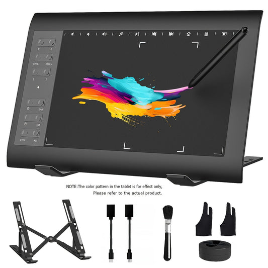 Graphics Drawing Tablet 10x6 Inch with 8192 Pressure Levels, Battery-Free Stylus & ±60° Tilt, 12 Shortcut Keys, 10 Multimedia Keys, Compatible with Windows/Mac/Android – Digital Art, Design & Online Teaching