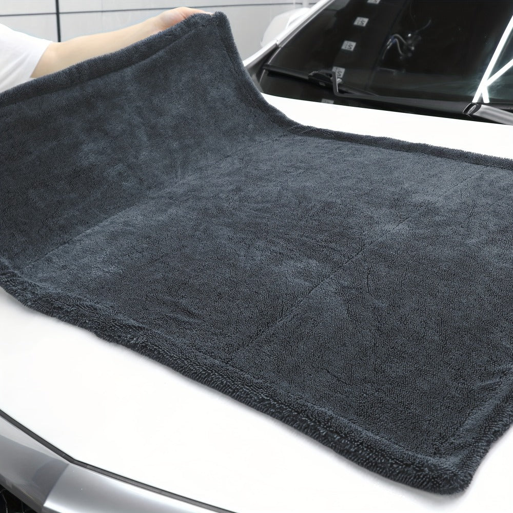 Car Drying Towel in 24 x 36-Inch 1500 GSM Edgeless Microfiber, Available as One or Two Pieces