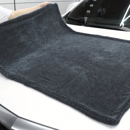 Car Drying Towel in 24 x 36-Inch 1500 GSM Edgeless Microfiber, Available as One or Two Pieces