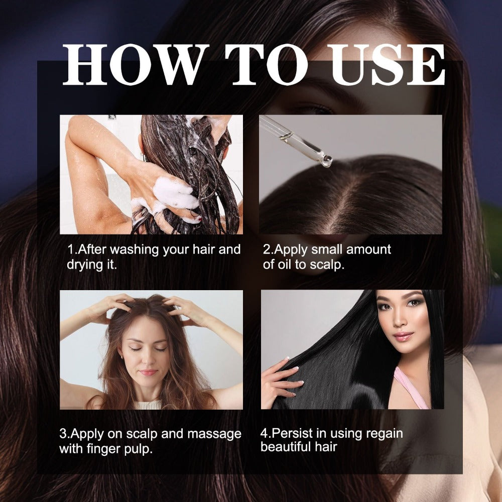 Hair Oil Batana 1.69oz Amber Dropper Bottle with Cold-Pressed Formula for Hair, Brow and Lash Application