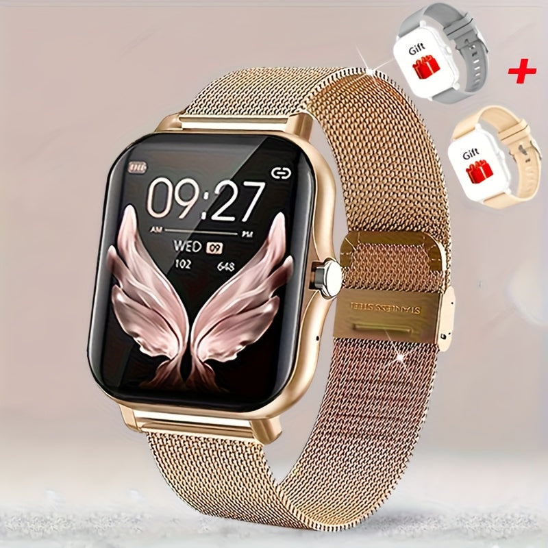 Smart Watch 1.83-Inch Full Touch Display with Bluetooth 5.0 Calling, Music Control and Four Metal Colors
