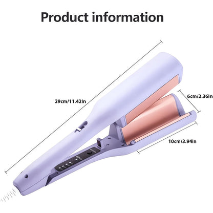 32mm Wave Curling Iron - Women's Hair Curler for Long-Lasting Deep Curls & Instant Beach Waves, Professional Salon Styling Tool for All Hair Types, Easy to Use, Gift for Women, Travel & Home Use