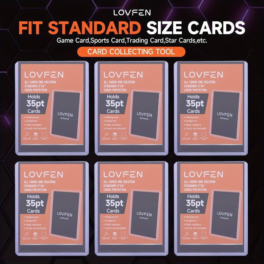 Top Loaders for Trading Cards 100ct – 3x4 Hard Plastic Card Sleeves for Baseball, Football, Basketball, Pokemon & Sports Cards – Rigid Card Protector Cases for Collectors