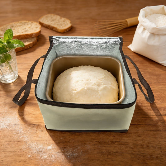 Bread Proofing Box USB Powered Foldable Dough Fermenter with Carry Bag - Zippered Portable Proofing Container for Pizza Dough, Yogurt, Sourdough Starter & Yeast Fermentation, No Batteries Needed