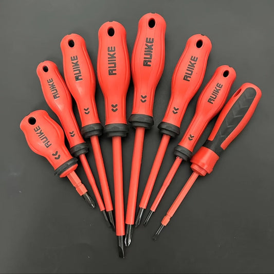 Magnetic Screwdriver Set 8pcs, 4 Slotted & 4 Phillips Non-Slip Handle Precision Screwdrivers, Manual Hand Tool Kit for Electronics, Furniture, Appliances, Car Repair & DIY Projects