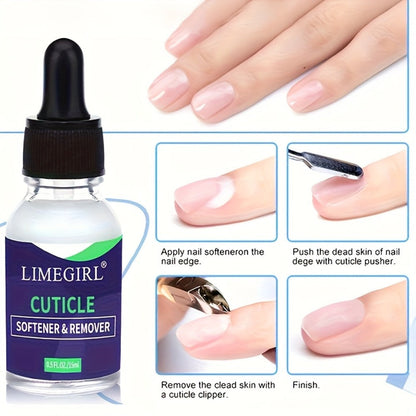 Nail Cuticle Remover Stick 3-Pack Dead Skin Softener with Nail Oil Formula — Anti-Hangnail Cuticle Care Tool for Finger Trimming Nail Art Prep, Salon & Home Manicure Pedicure Gift Set for Women