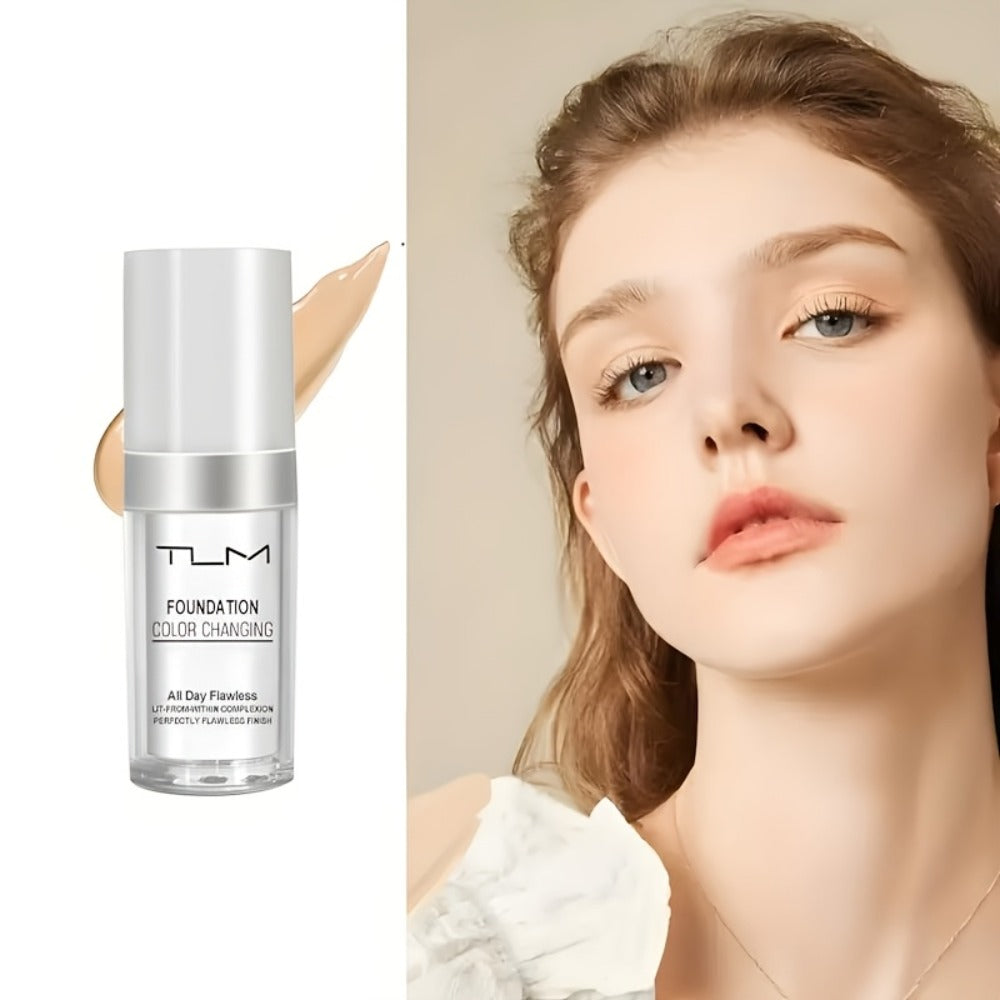 Liquid Foundation and Blush Combo Set for Women — Buildable Coverage Natural Finish Makeup Base, Easy to Apply, Suits All Skin Types, Ideal Beauty Gift