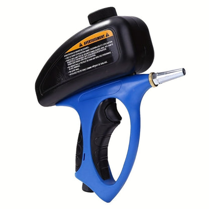 Sandblaster Gun for Air Compressor Pneumatic Abrasive Blasting – 90 PSI Max, 500ml Tank, Small Nozzle, for Metal Rust Removal, Glass Etching, Polishing & Auto Repair – Blue, Red & Yellow