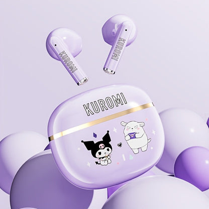 Sanrio Hello Kitty Kuromi Cinnamoroll Wireless Earbuds Bluetooth 5.0 Cute Kawaii Design 3 Styles Power Display Touch Control Girls Gift