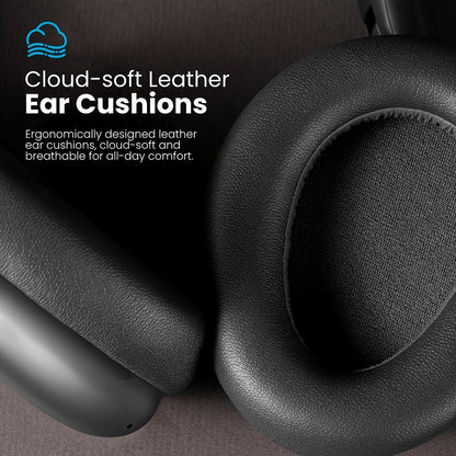 Foldable ANC Over-Ear Headphones with Bluetooth 5.4, Built-In Microphone and Three Color Options for Travel