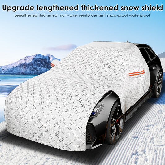 Windshield Snow Cover Frost Guard - Thickened Universal Car Front Window Snow Shield, All-Season Sun Shade Ice Frost Protection Cover for Cars Trucks SUV