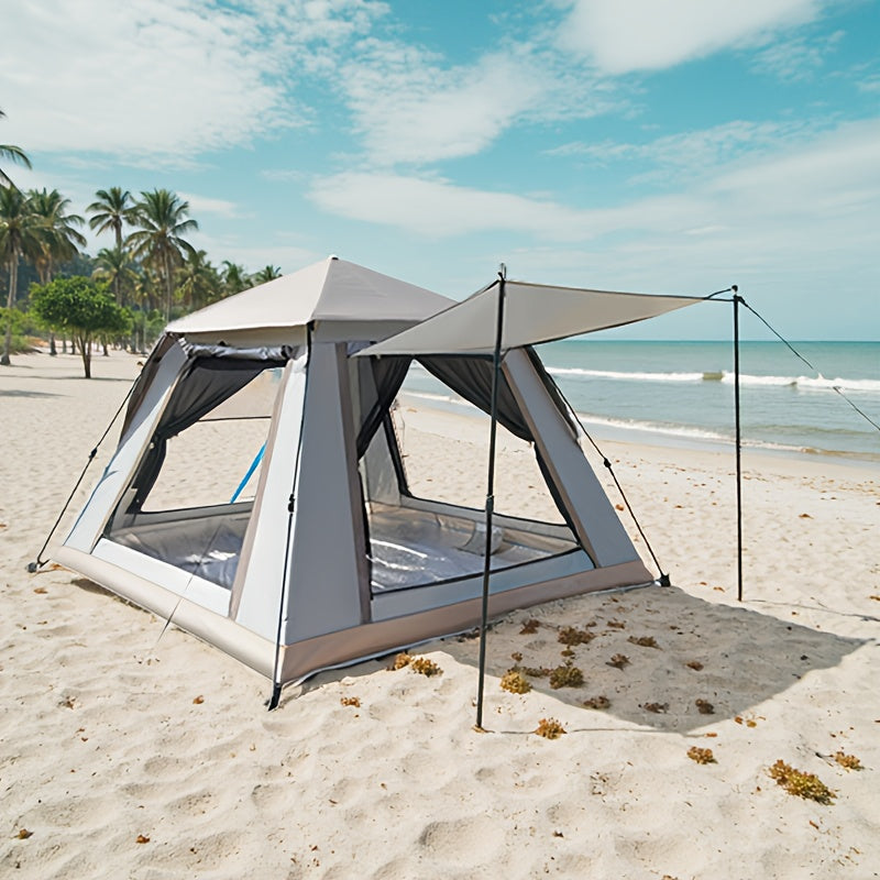 Family Camping Tent 4-6 Person Automatic Ventilated Sunshade Foldable