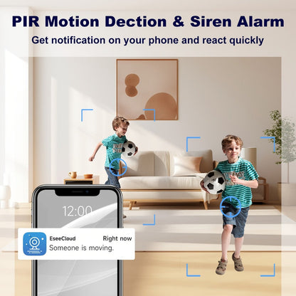 Security Camera 1080P Two-Pack with Dual-Band WiFi, Infrared Night Vision, Two-Way Talk and SD Support to 256GB