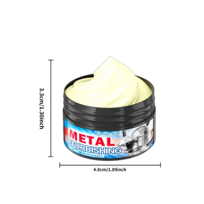 Heavy Duty Oven and Cookware Cleaning Paste with Frosted Sponge 1.01oz - Quickly Removes Stubborn Scorch Marks Grease & Oil from Pots Pans Stoves Ovens & Metal Surfaces, Metal Polishing Paste Kitchen Cleaner