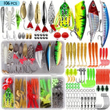 106 pcs fishing lures kit