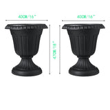 2 Pcs - 16" x 18" - L - Black