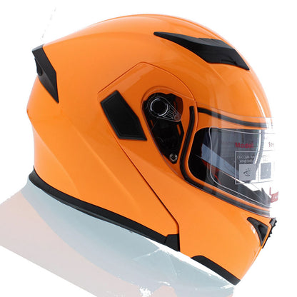 Motorcycle Modular Full Face Helmet Flip Up Dual Visor Inner Smoked Shield Lightweight Aerodynamic Thermoplastic Shell Removable Washable Interior for Men Women, Multiple Colors S M L XL