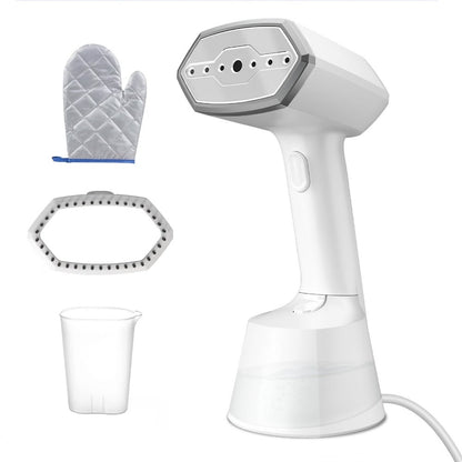 1500W Handheld Garment Steamer with 280ml Tank, 15-Second Heat-Up and 15-Minute Steam Markings