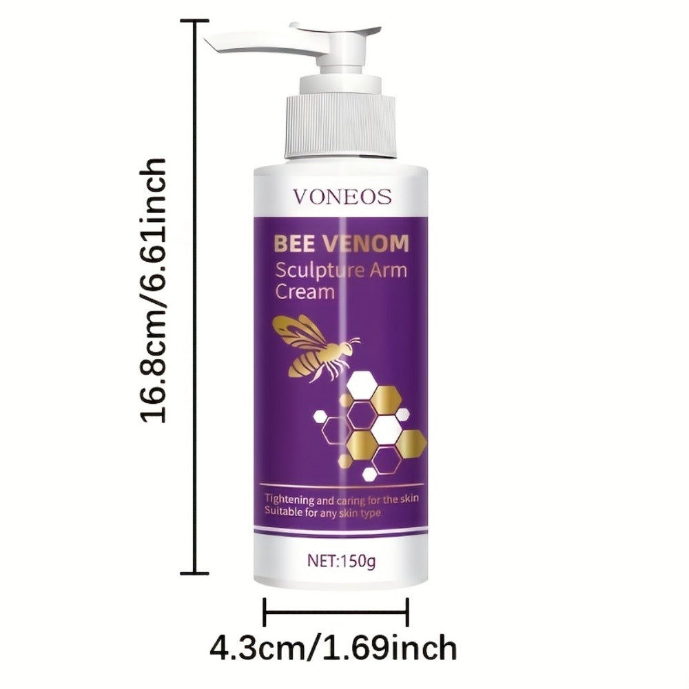 Bee Venom Body Firming Cream 5 Pack 150g Each - Tightening Lifting Lotion for Arms Abdomen Legs Buttocks Sagging Skin Moisturizing Anti-Aging Body Shaping Cream Women All Skin Types
