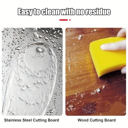 Cutting Board Three-Piece Stainless Steel Set with Rounded Corners, Carry Handles and Three Sizes