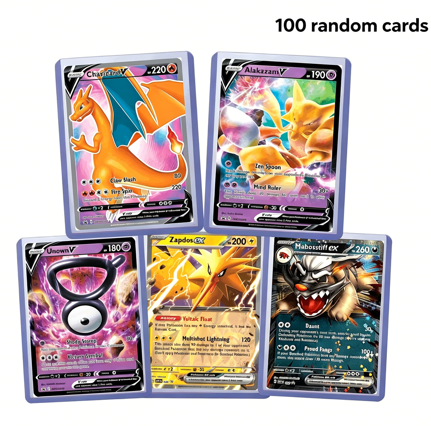 Trading Card Game 100- or 200-Card Character Assortment with Two Source Quantity Options and Mixed Artwork