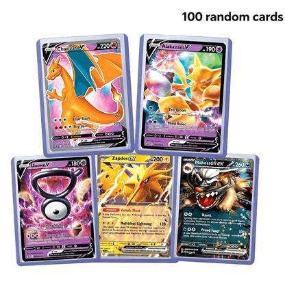 Trading Card Game 100- or 200-Card Character Assortment with Two Source Quantity Options and Mixed Artwork