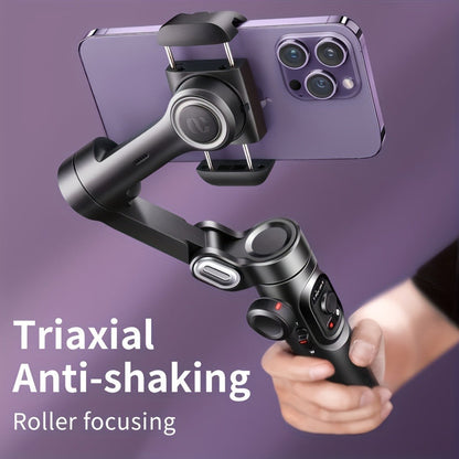 AOCHUAN Foldable 3-Axis Gimbal Stabilizer with Extendable Pole & Panoramic Gesture Control – AI Face Tracking Phone Gimbal, Magnetic Wireless Remote, 360° Rotation for Vlogging, Live Streaming & Travel