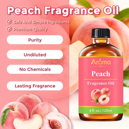 120ml Fruit Fragrance Oil for Diffuser, Candle and Soap Projects in Seven Strawberry-to-Cherry Scent Labels