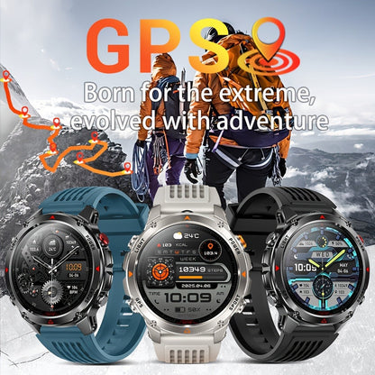 Smart Watch 1.46-Inch Round GPS Display with 3ATM Rating, Wireless Calling and Eight Strap Styles