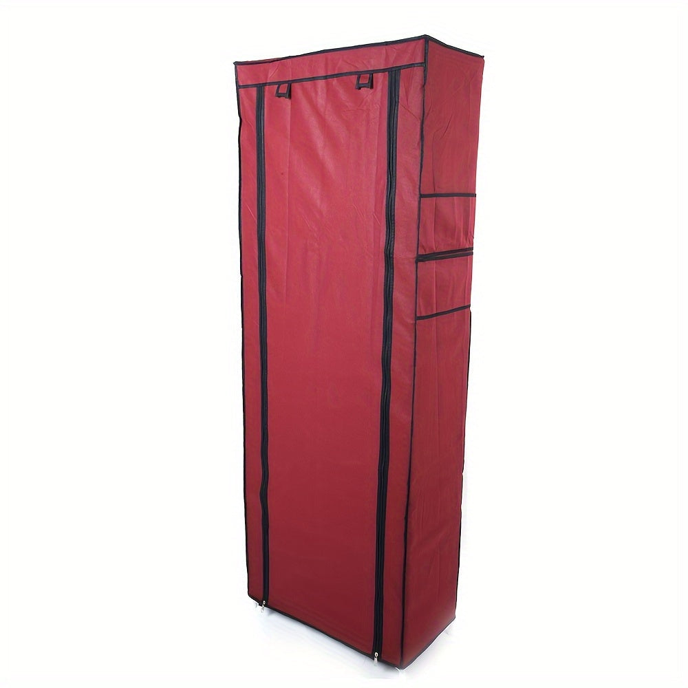 Shoe Rack with Dustproof Cover 10 Layers 9 Cubbies – Large Capacity Non-Woven Shoe Organizer for Entryway, Closet & Bedroom – Space-Saving Steel Frame Shoe Shelf, Easy Assembly