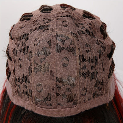 Synthetic Wig 24-Inch Mineral Green Ombre Style with Adjustable Rose Mesh Cap and Combs for Cosplay
