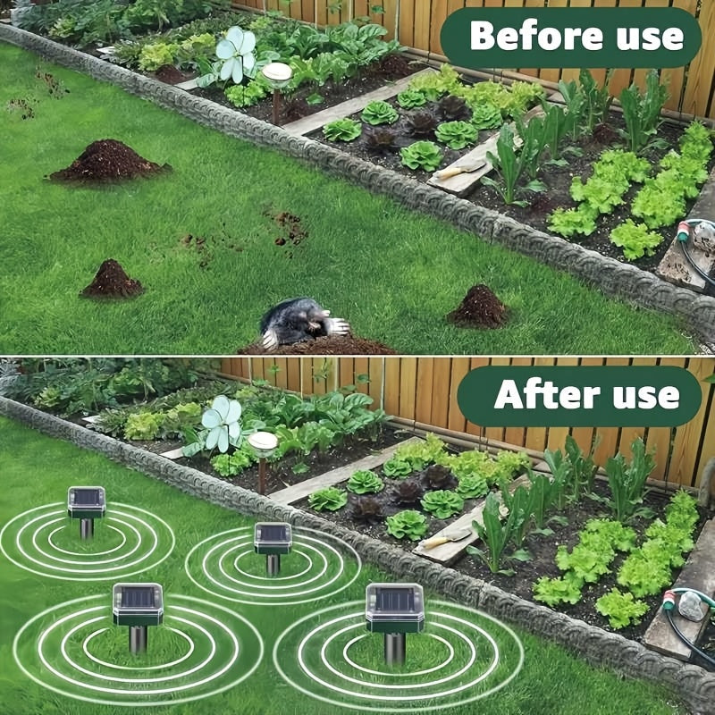 Solar Outdoor Lights for Garden, LED Landscape Path Lights IP44 Waterproof, Solar Lawn Projection Lights for Yard Courtyard Patio, 2/4/6/8/10 Pack Christmas Holiday Decor