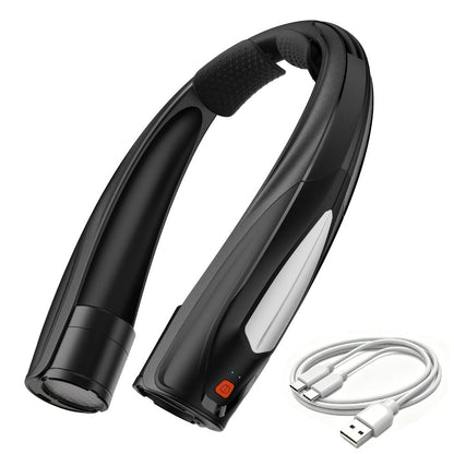 Wearable Neck Fan with Dual 3000mAh Battery Labels, Six Settings, USB-C Charging and Three Colors
