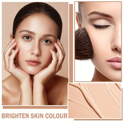 Three-Piece Spray Foundation, Face Primer and Brush Set with 70ml/40ml Bottles in Three Shades