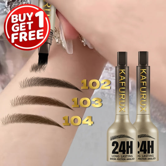 Eyebrow Powder Pencil 2pcs Set — Waterproof Sweatproof Long-Lasting Brow Makeup with Setting Formula, Natural Defined Look, Brown Earth Tone Black, Easy for Beginners & All Skill Levels