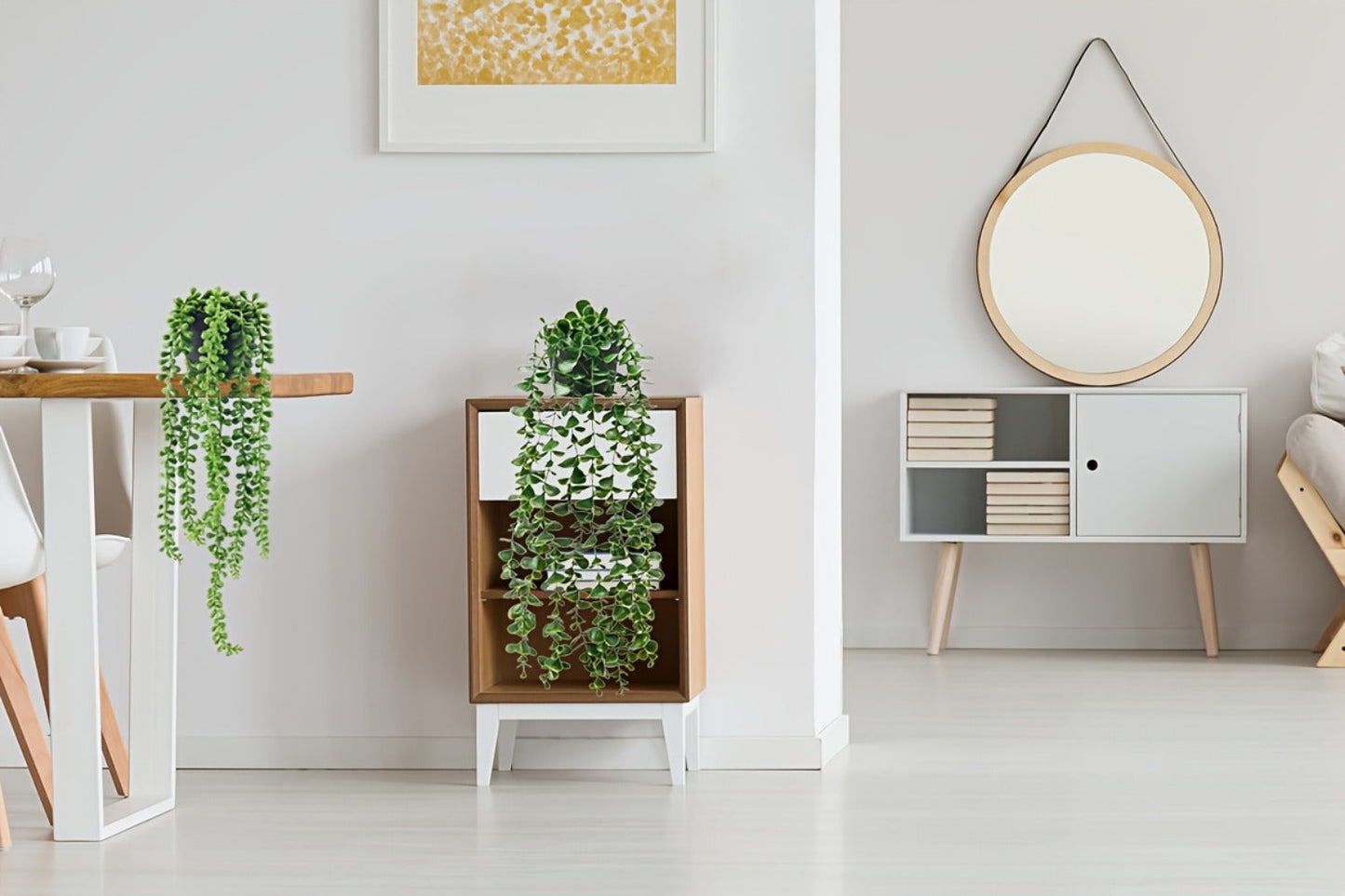 Hanging Artificial Greenery Vines in Eucalyptus, Fern and Mixed Styles with Six- or Eight-Pack Options