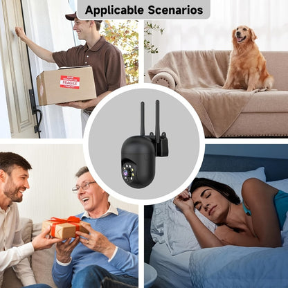 3MP AI Indoor Security Camera 4 Pack – Dual Band 2.4G/5G WiFi, AI Motion Detection with Audio Alert, Full-Color Night Vision, Two-Way Audio, Cloud Storage, Wall Mount Home Surveillance System