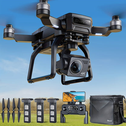 Bwine F7GB2 4K GPS Drone with 3-Axis Gimbal – 8.2MP Ultra-HD Camera 50-Min Flight Time 3.2KM Range Level 6 Wind Resistance FAA Remote ID Compliant Route Planning Gift for Adults Photographers 2 or 3 Batteries