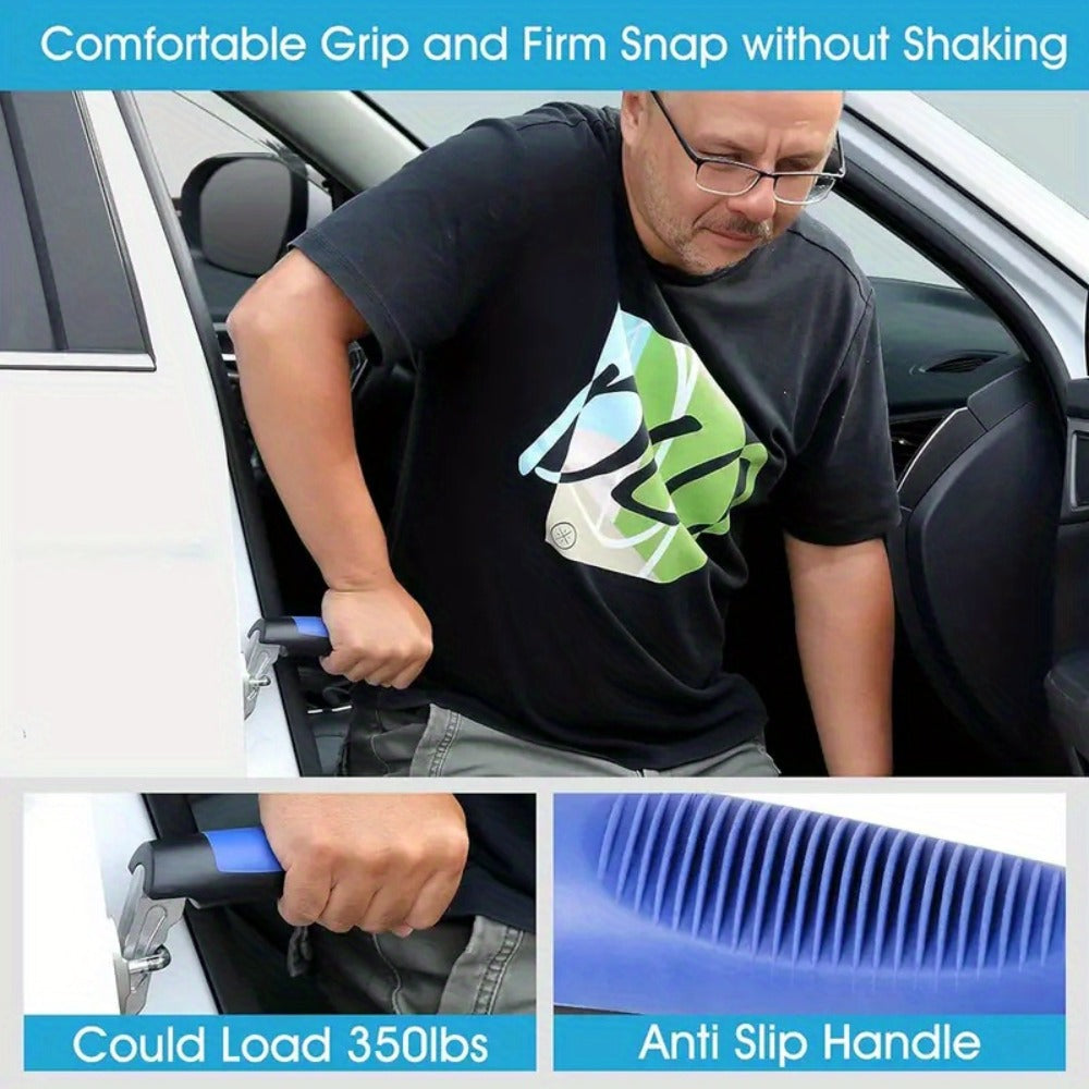 Car Door Grab Bar – Portable Vehicle Support Handle for Seniors & Handicapped, Sit-to-Stand Assist, Auto Cane Grab Bar Supports Up to 450 lbs (2pcs)