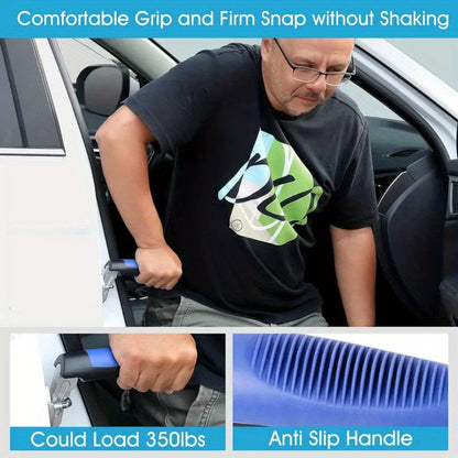 Car Door Grab Bar – Portable Vehicle Support Handle for Seniors & Handicapped, Sit-to-Stand Assist, Auto Cane Grab Bar Supports Up to 450 lbs (2pcs)