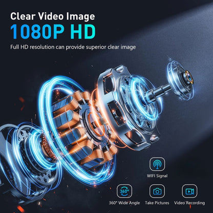 Ear Washer and 1080P-Marked Visual Ear Camera Kit with WiFi Smartphone Viewing and Accessory Tips