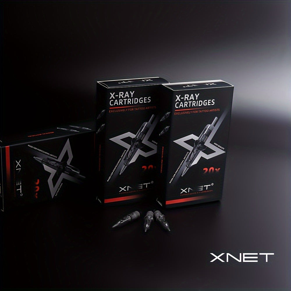 Tattoo Cartridge Needles with XNET X-RAY Label, 20-Piece RL RS or RM Code Combination Packs