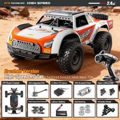 Remote Control Car, RAPTO 1:14 Scale 4WD Off-Road Truck with Carbon-Brush or Brushless Motor Variants and 2.4GHz Control