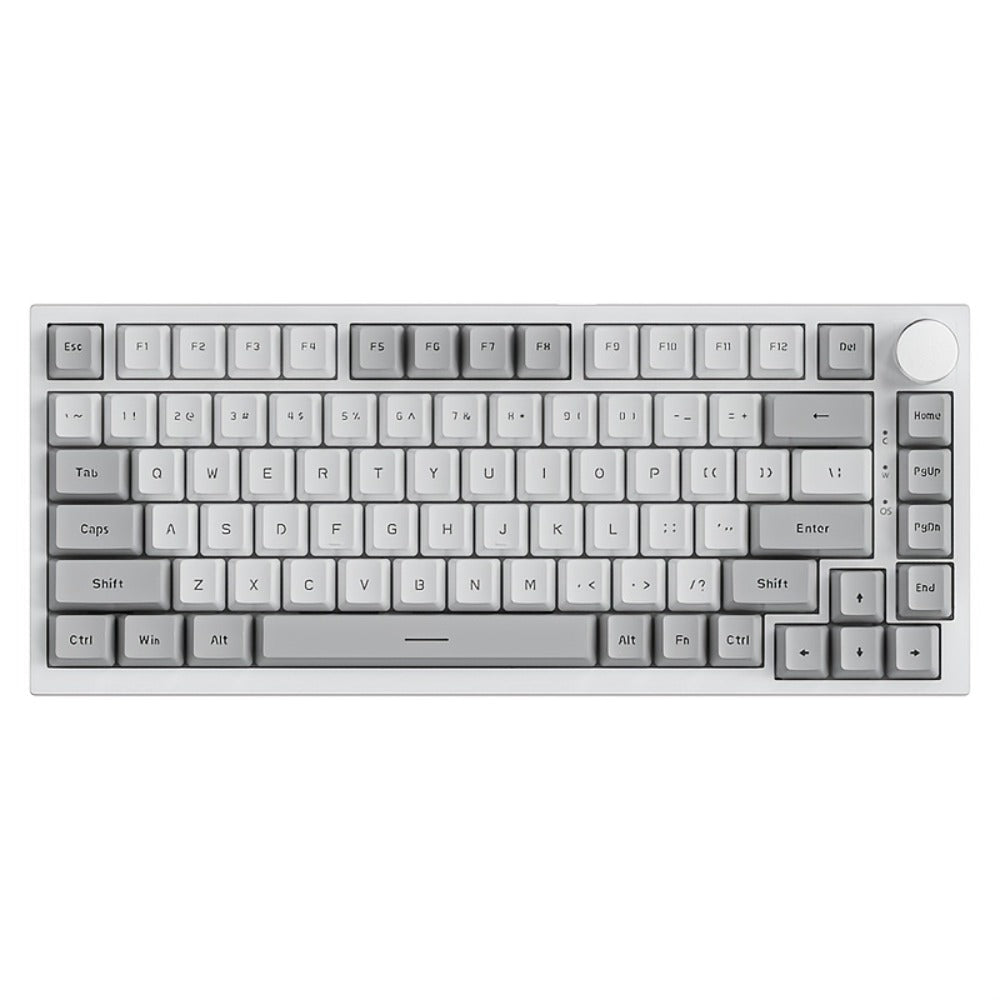 Hot Swap Gasket Mechanical Keyboard AJAZZ AK820 75% – Wireless 2.4GHz & Wired, Volume Knob, South-Facing RGB, Poron Foam, PBT Keycaps, Programmable, 11 Switch & Color Options for PC & Mac