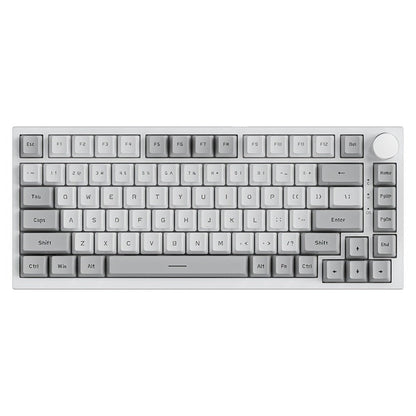 Hot Swap Gasket Mechanical Keyboard AJAZZ AK820 75% – Wireless 2.4GHz & Wired, Volume Knob, South-Facing RGB, Poron Foam, PBT Keycaps, Programmable, 11 Switch & Color Options for PC & Mac