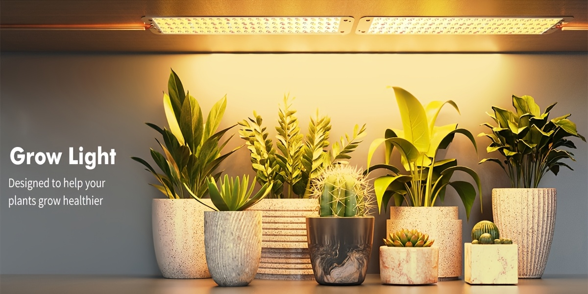 Four-Panel 5V USB Plant Light Kit with 96-LED Boards, Timer Controller and Shelf Mounting Pieces