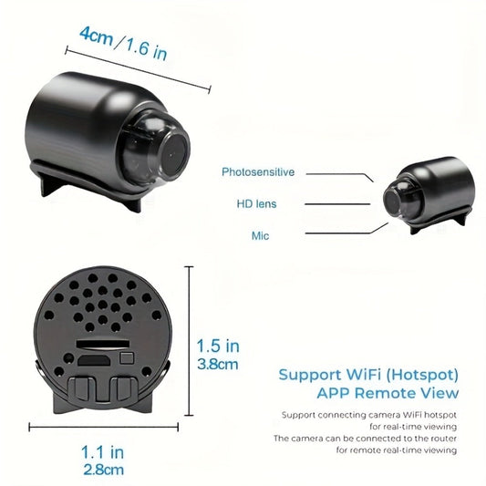 Indoor Security Camera 4-Pack with 1296P Video, Dual-Band WiFi, 360° Rotation and Two-Way Audio