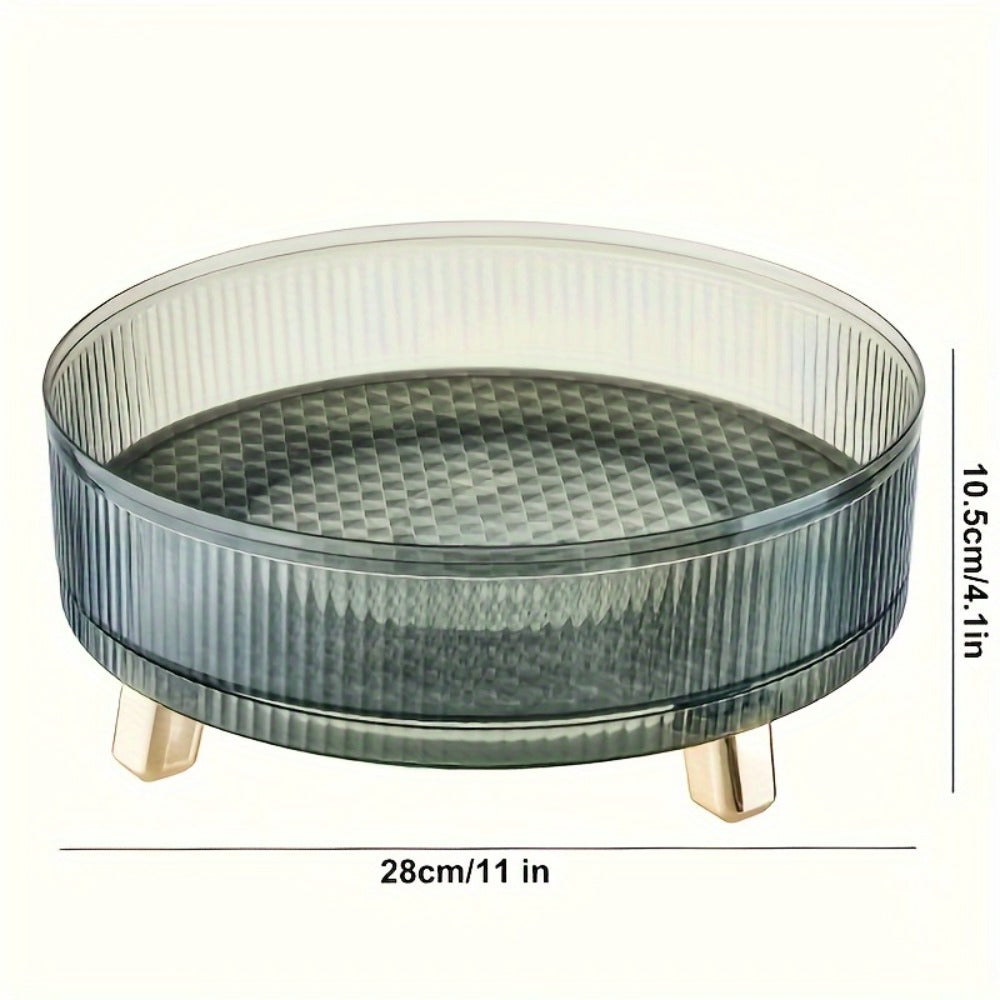 360° Rotating Makeup Organizer Large Capacity Spinning Cosmetic Storage Tower for Vanity Bathroom Kitchen Countertop Perfume Lipstick Skincare Holder