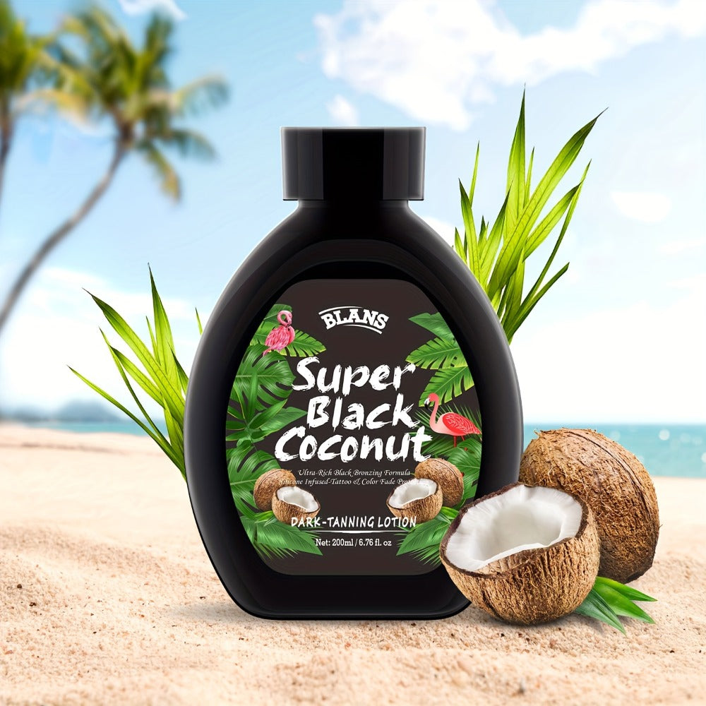 Sunless Tanning Cream with Coconut Natural Glow Bronzing Lotion Alcohol-Free BPA-Free for All Skin Types Medium Skin Tone Daily Self Tanner Body Skin Care Unisex 200ml 6.76oz